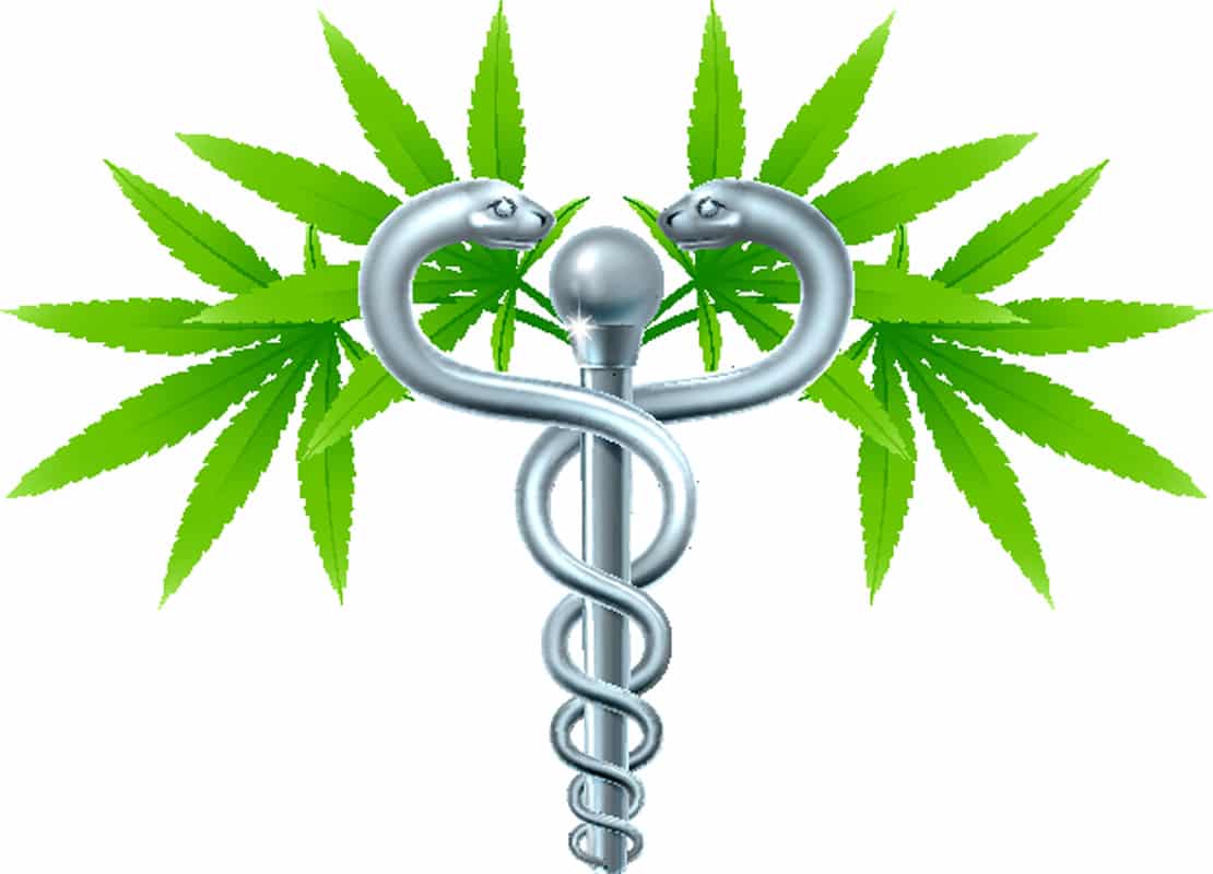 Medical Marijuana Cannabis Caduceus
